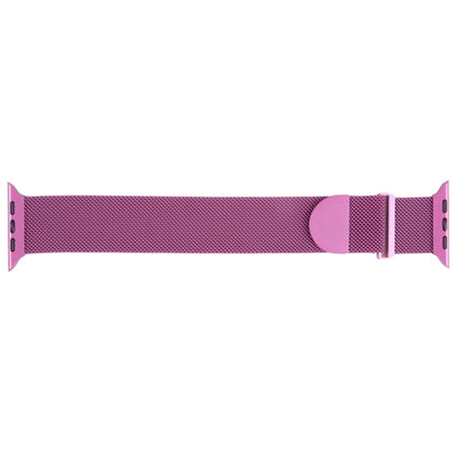 For Apple Watch 3 42mm Milanese Metal Magnetic Watch Band(Purple) - Watch Bands by PMC Jewellery | Online Shopping South Africa | PMC Jewellery