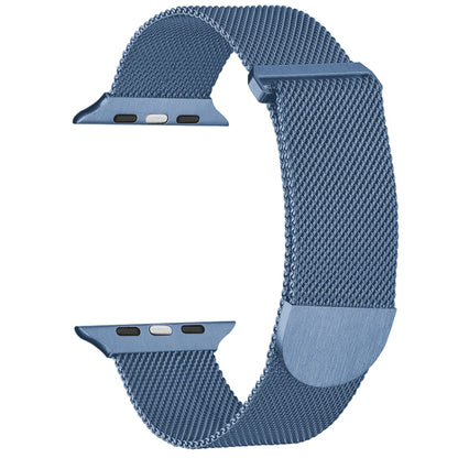 For Apple Watch 2 42mm Milanese Metal Magnetic Watch Band(Blue) - Watch Bands by PMC Jewellery | Online Shopping South Africa | PMC Jewellery