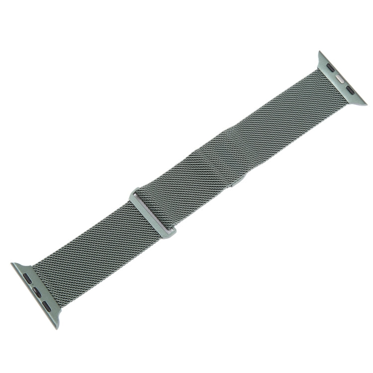 For Apple Watch 2 42mm Milanese Metal Magnetic Watch Band(Pine Green) - Watch Bands by PMC Jewellery | Online Shopping South Africa | PMC Jewellery