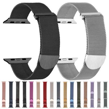 For Apple Watch SE 2022 44mm Milanese Metal Magnetic Watch Band(Silver) - Watch Bands by PMC Jewellery | Online Shopping South Africa | PMC Jewellery