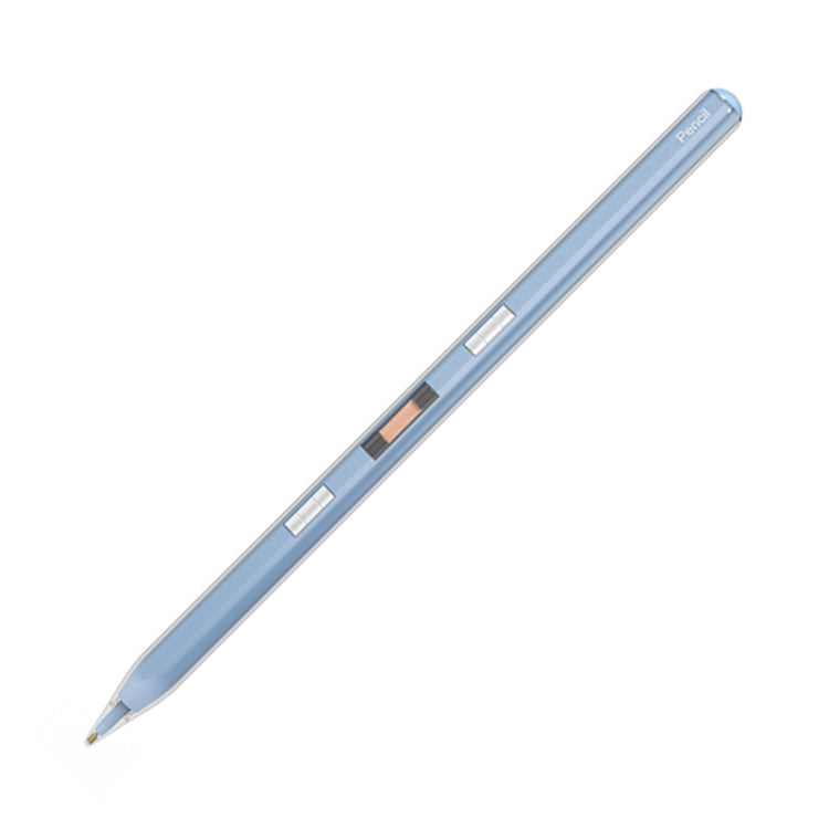 P10s Transparent Case Wireless Charging Stylus Pen for iPad 2018 or Later(Blue) - Stylus Pen by PMC TechLife | Online Shopping South Africa | PMC TechLife