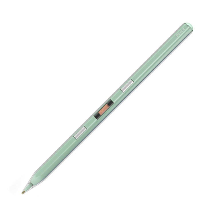 P10s Transparent Case Wireless Charging Stylus Pen for iPad 2018 or Later(Green) - Stylus Pen by PMC TechLife | Online Shopping South Africa | PMC TechLife | Buy Now Pay Later Mobicred