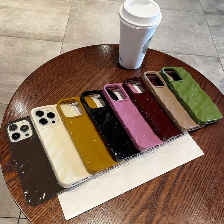 For iPhone XS Max Solid Color Wave Texture TPU Phone Case(Brown) - More iPhone Cases by PMC TechLife | Online Shopping South Africa | PMC TechLife