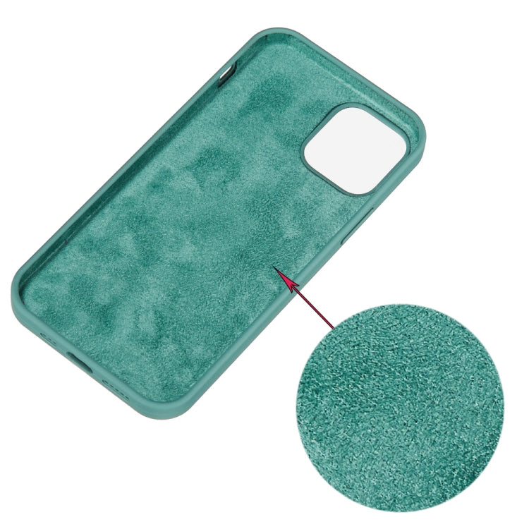 For iPhone 15 Solid Color Silicone Phone Case(Pine Needle Green) - iPhone 15 Cases by PMC TechLife | Online Shopping South Africa | PMC TechLife