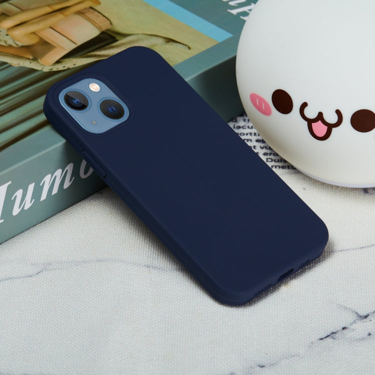 For iPhone 15 Solid Color Silicone Phone Case(Midnight Blue) - iPhone 15 Cases by PMC TechLife | Online Shopping South Africa | PMC TechLife