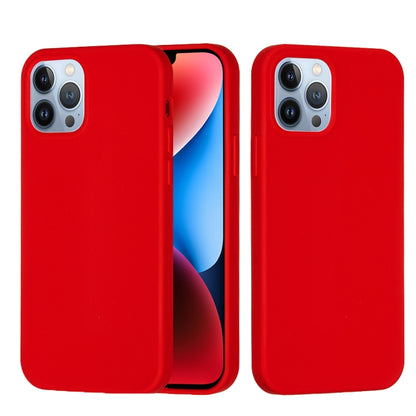 For iPhone 15 Pro Solid Color Silicone Phone Case(Red) - iPhone 15 Pro Cases by PMC Jewellery | Online Shopping South Africa | PMC Jewellery