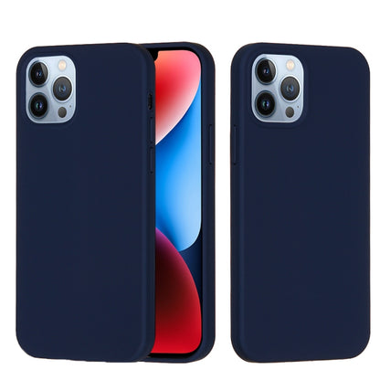 For iPhone 15 Pro Solid Color Silicone Phone Case(Midnight Blue) - iPhone 15 Pro Cases by PMC Jewellery | Online Shopping South Africa | PMC Jewellery