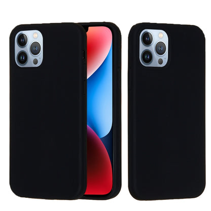 For iPhone 15 Pro Max Solid Color Silicone Phone Case(Black) - iPhone 15 Pro Max Cases by PMC Jewellery | Online Shopping South Africa | PMC Jewellery