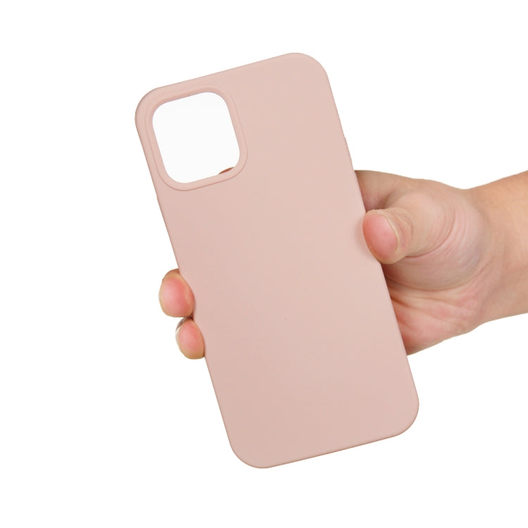 For iPhone 15 Pro Max Solid Color Silicone Phone Case(Sand Pink) - iPhone 15 Pro Max Cases by PMC TechLife | Online Shopping South Africa | PMC TechLife