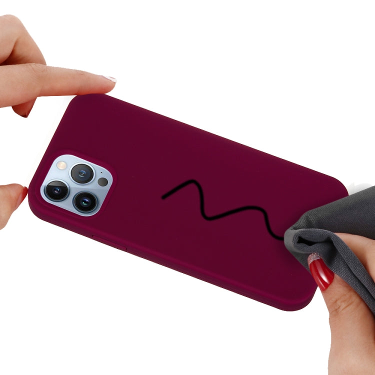 For iPhone 15 Pro Max Solid Color Silicone Phone Case(Violet) - iPhone 15 Pro Max Cases by PMC TechLife | Online Shopping South Africa | PMC TechLife