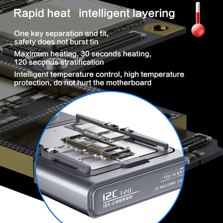 i2C T20 Heating Platform Module For iPhone X / 11 Series - Repair Platform by i2C | Online Shopping South Africa | PMC TechLife | Buy Now Pay Later Mobicred