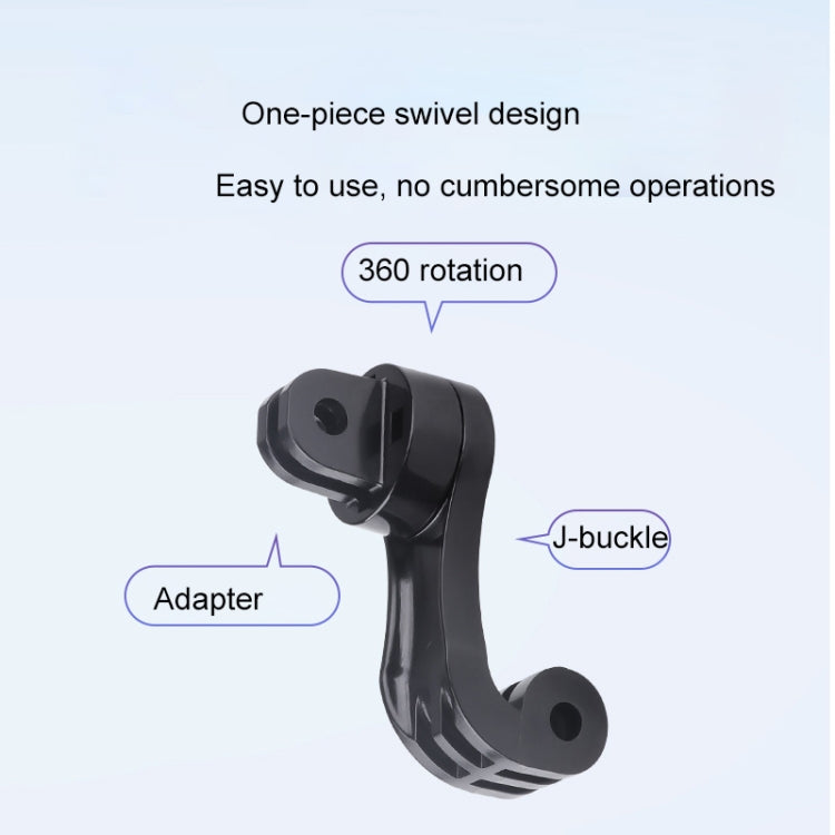 360 Rotation J-Hook Buckle Mount Adapter(Black) - Connection Mount by PMC TechLife | Online Shopping South Africa | PMC TechLife