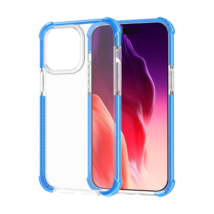 For iPhone 15 Pro Max Four-corner Shockproof TPU + Acrylic Phone Case(Blue) - iPhone 15 Pro Max Cases by PMC TechLife | Online Shopping South Africa | PMC TechLife