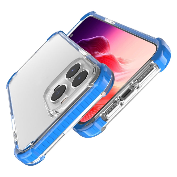 For iPhone 15 Pro Max Four-corner Shockproof TPU + Acrylic Phone Case(Blue) - iPhone 15 Pro Max Cases by PMC TechLife | Online Shopping South Africa | PMC TechLife