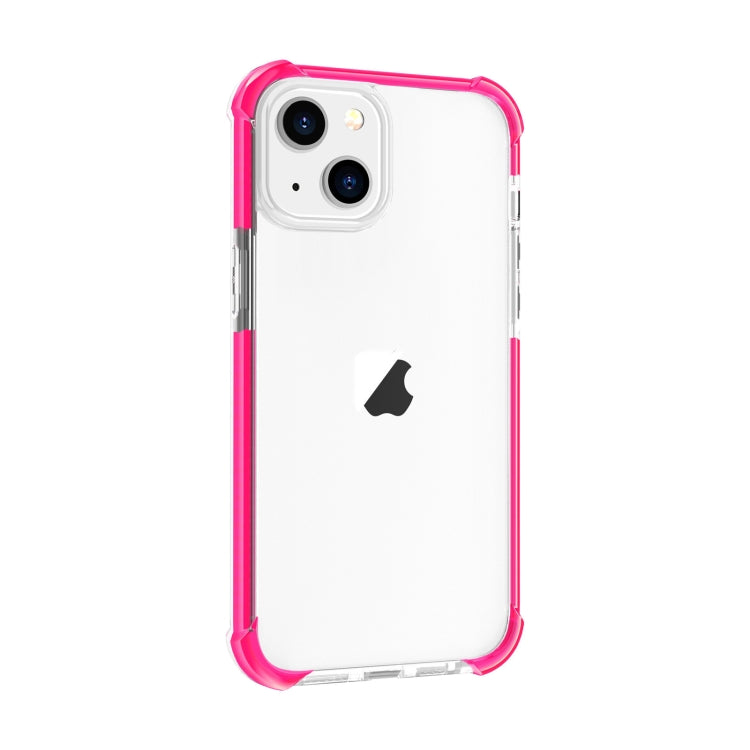 For iPhone 15 Four-corner Shockproof TPU + Acrylic Phone Case(Pink) - iPhone 15 Cases by PMC Jewellery | Online Shopping South Africa | PMC Jewellery