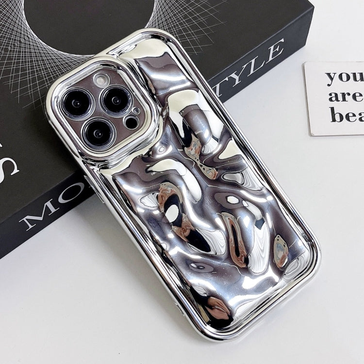 For iPhone 14 Plus Electroplating Meteorite Texture TPU Phone Case(Silver) - iPhone 14 Plus Cases by PMC Jewellery | Online Shopping South Africa | PMC Jewellery