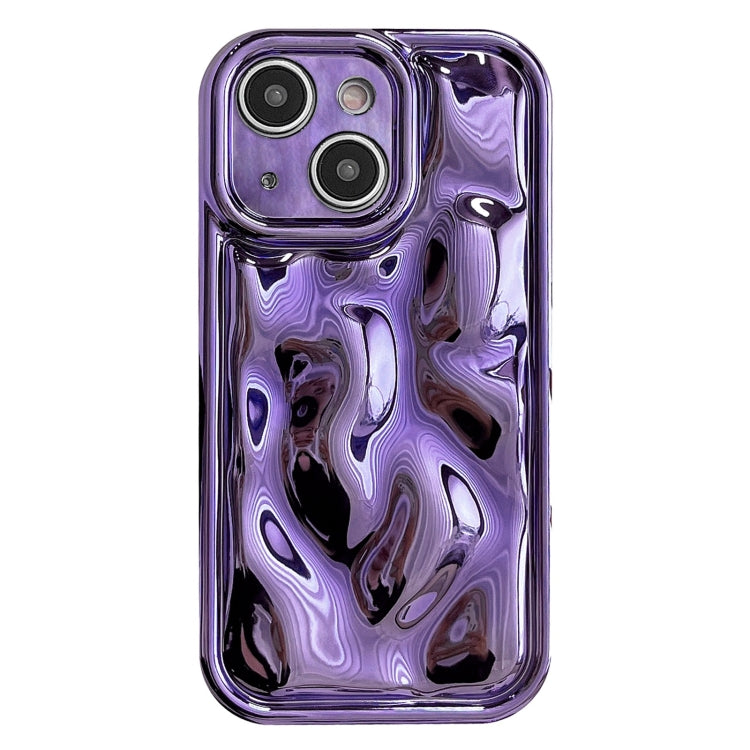 For iPhone 14 Electroplating Meteorite Texture TPU Phone Case(Purple) - free shipping - PMC TechLife - Order now!
