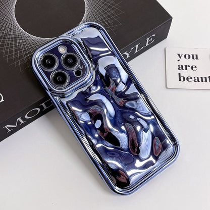 For iPhone 13 Pro Electroplating Meteorite Texture TPU Phone Case(Blue) - iPhone 13 Pro Cases by PMC Jewellery | Online Shopping South Africa | PMC Jewellery