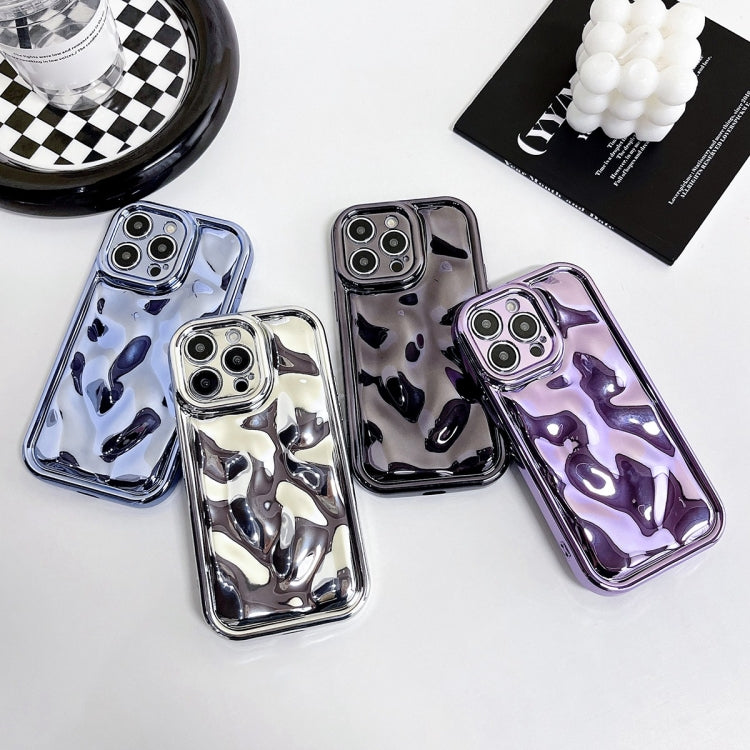 For iPhone 14 Pro Max Electroplating Meteorite Texture TPU Phone Case(Blue) - free shipping - PMC TechLife - Order now!
