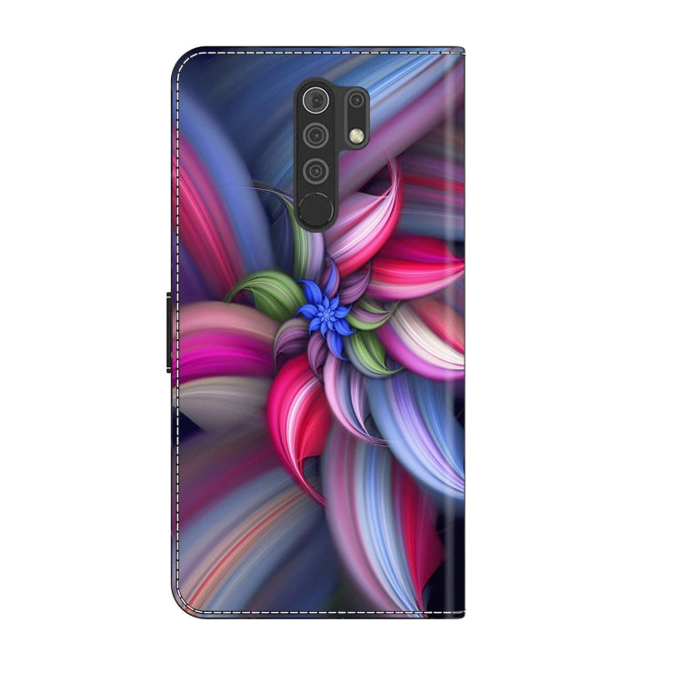 For Xiaomi Redmi 9 Crystal 3D Shockproof Protective Leather Phone Case(Colorful Flower) - free shipping - PMC TechLife - Order now!