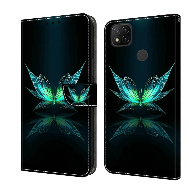For Xiaomi Redmi 9C Crystal 3D Shockproof Protective Leather Phone Case(Reflection Dutterfly) - free shipping - PMC TechLife - Order now!