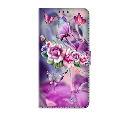 For Xiaomi Redmi 9T Crystal 3D Shockproof Protective Leather Phone Case(Butterfly) - Xiaomi Cases by PMC Jewellery | Online Shopping South Africa | PMC Jewellery