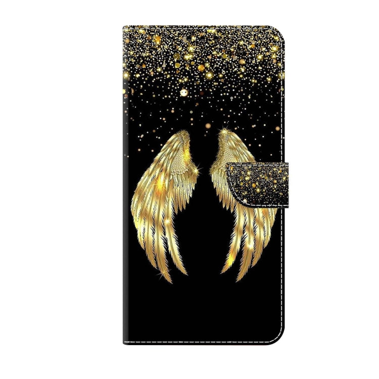 For Xiaomi Redmi Note 9 Crystal 3D Shockproof Protective Leather Phone Case(Golden Wings) - Xiaomi Cases by PMC Jewellery | Online Shopping South Africa | PMC Jewellery