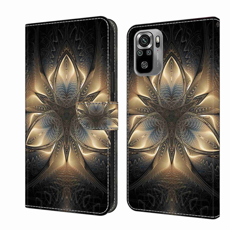 For Xiaomi Redmi Note 10 4G Crystal 3D Shockproof Protective Leather Phone Case(Luminous Building) - free shipping - PMC TechLife - Order now!