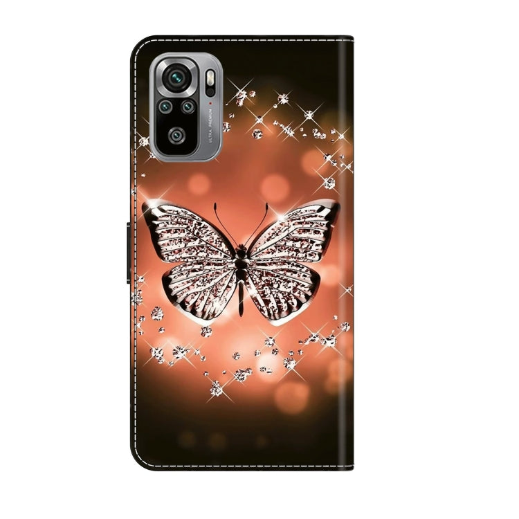 For Xiaomi Redmi Note 10 4G Crystal 3D Shockproof Protective Leather Phone Case(Crystal Butterfly) - free shipping - PMC TechLife - Order now!