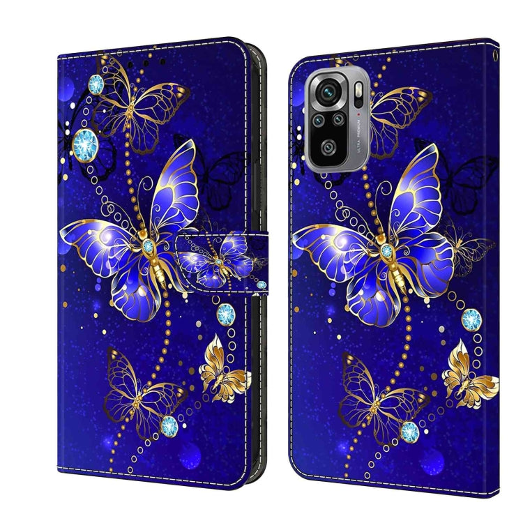 For Xiaomi Redmi Note 10 4G Crystal 3D Shockproof Protective Leather Phone Case(Diamond Butterfly) - free shipping - PMC TechLife - Order now!