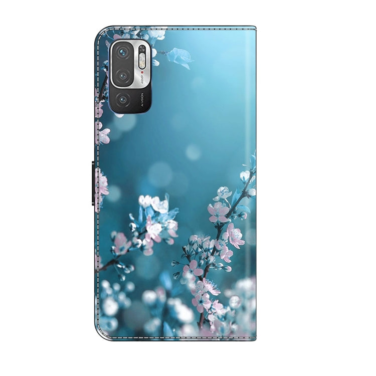 For Xiaomi Redmi Note 10 5G Crystal 3D Shockproof Protective Leather Phone Case(Plum Flower) - Xiaomi Cases by PMC Jewellery | Online Shopping South Africa | PMC Jewellery