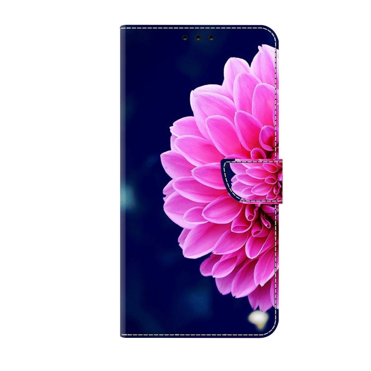 For Xiaomi Redmi Note 11 Global Crystal 3D Shockproof Protective Leather Phone Case(Pink Petals) - Xiaomi Cases by PMC Jewellery | Online Shopping South Africa | PMC Jewellery