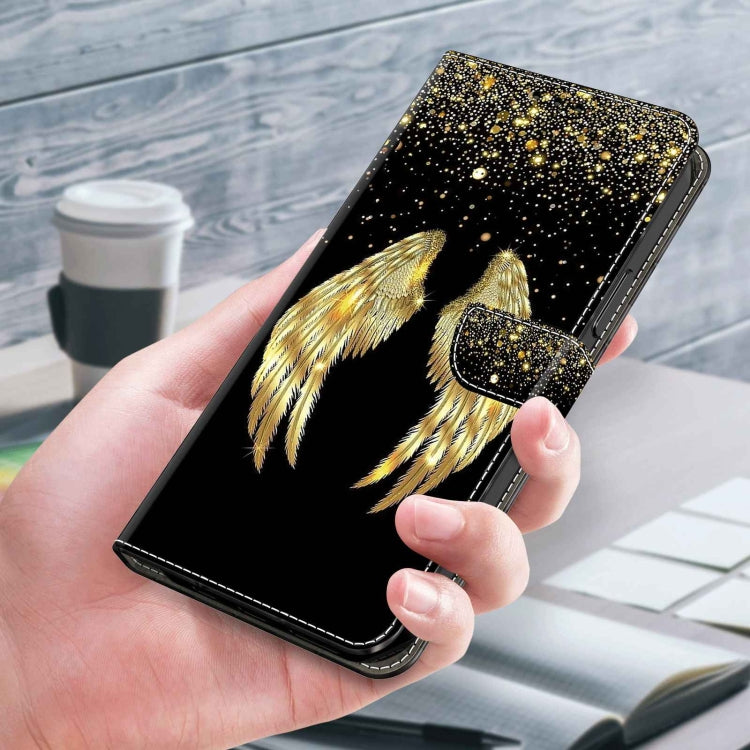 For Xiaomi Redmi Note 12 4G Crystal 3D Shockproof Protective Leather Phone Case(Golden Wings) - free shipping - PMC TechLife - Order now!