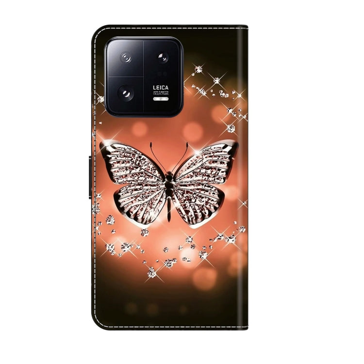 For Xiaomi 13 Pro Crystal 3D Shockproof Protective Leather Phone Case(Crystal Butterfly) - 13 Pro Cases by PMC Jewellery | Online Shopping South Africa | PMC Jewellery