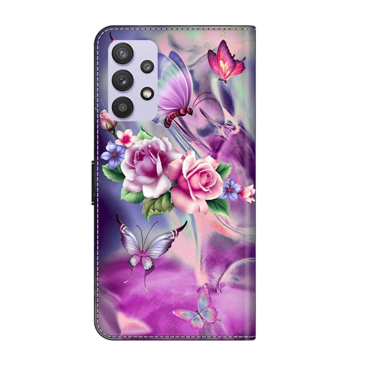 For Samsung Galaxy A32 5G Crystal 3D Shockproof Protective Leather Phone Case(Butterfly) - free shipping - PMC TechLife - Order now!