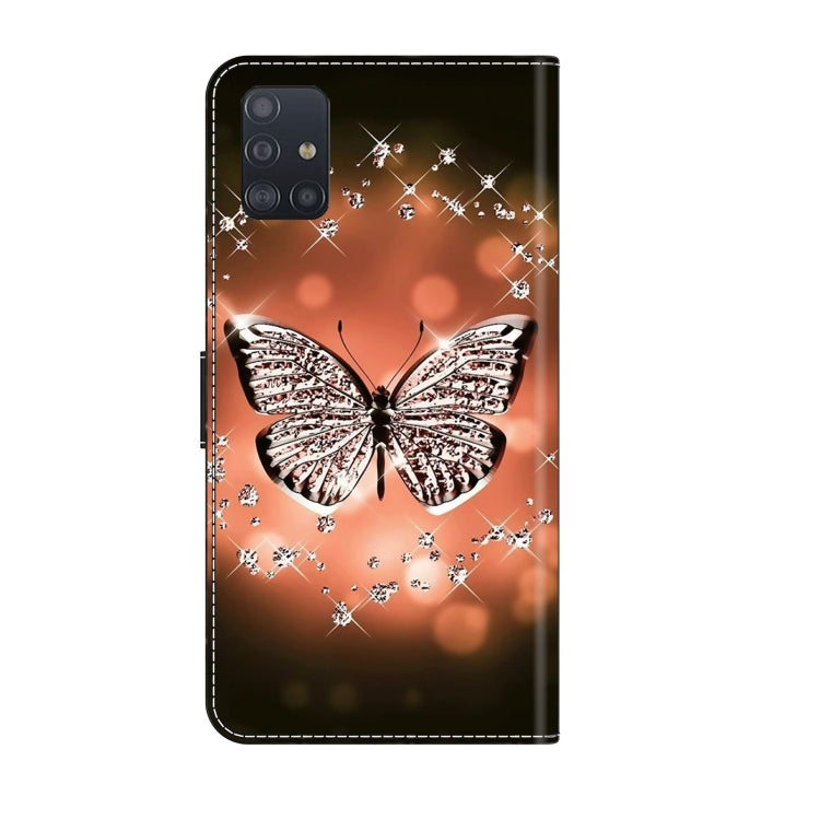 For Samsung Galaxy A51 4G Crystal 3D Shockproof Protective Leather Phone Case(Crystal Butterfly) - free shipping - PMC TechLife - Order now!