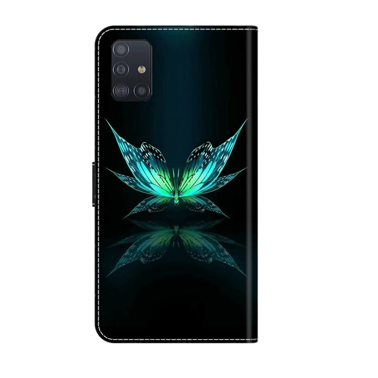 For Samsung Galaxy A71 4G Crystal 3D Shockproof Protective Leather Phone Case(Reflection Dutterfly) - free shipping - PMC TechLife - Order now!