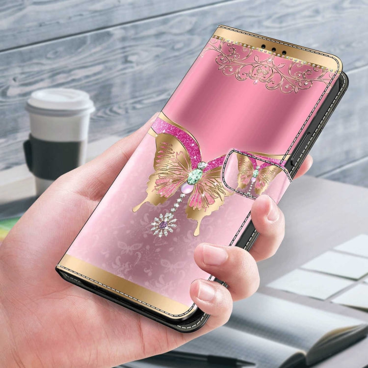 For Samsung Galaxy S20 FE Crystal 3D Shockproof Protective Leather Phone Case(Pink Bottom Butterfly) - free shipping - PMC TechLife - Order now!
