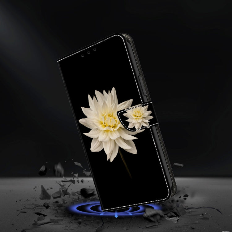 For Samsung Galaxy S22 Crystal 3D Shockproof Protective Leather Phone Case(White Flower) - free shipping - PMC TechLife - Order now!