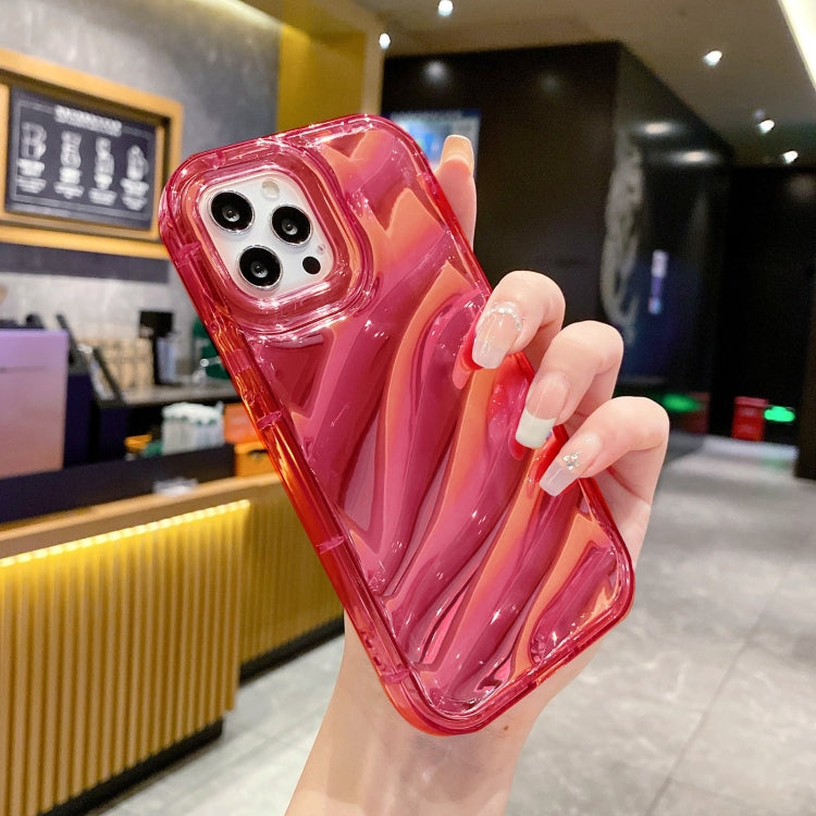 For iPhone 14 Pro Laser Sequin Waves TPU Phone Case(Red) - free shipping - PMC TechLife - Order now!