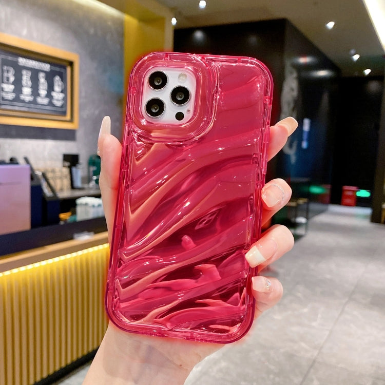 For iPhone 14 Pro Laser Sequin Waves TPU Phone Case(Red) - free shipping - PMC TechLife - Order now!