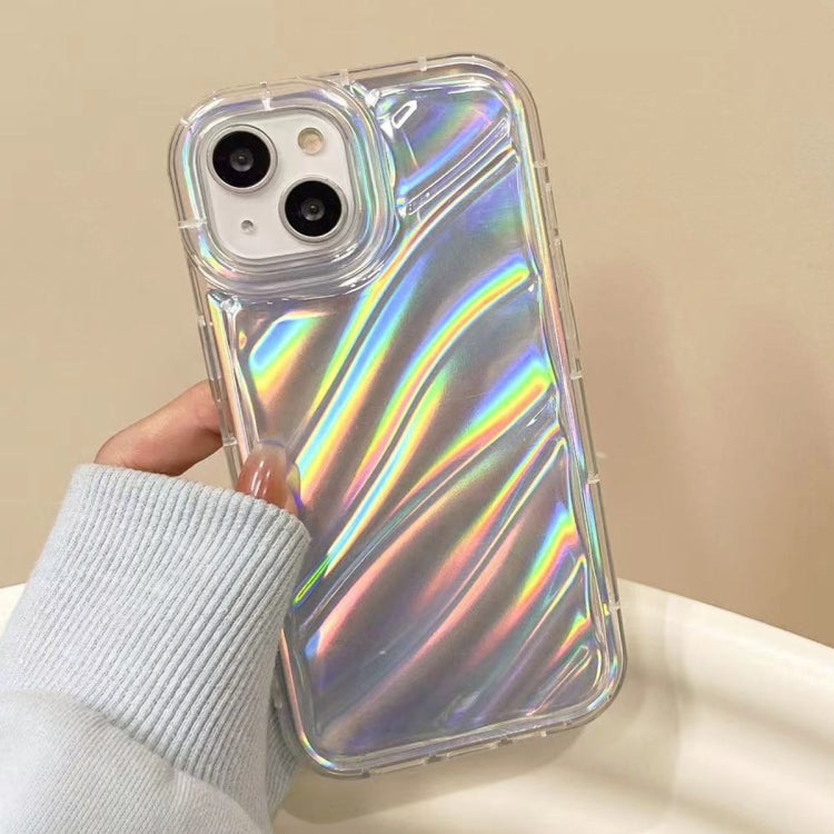 For iPhone 14 Pro Max Laser Sequin Waves TPU Phone Case(Transparent) - iPhone 14 Pro Max Cases by PMC Jewellery | Online Shopping South Africa | PMC Jewellery