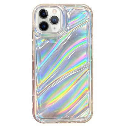 For iPhone 11 Pro Max Laser Sequin Waves TPU Phone Case(Transparent) - iPhone 11 Pro Max Cases by PMC Jewellery | Online Shopping South Africa | PMC Jewellery