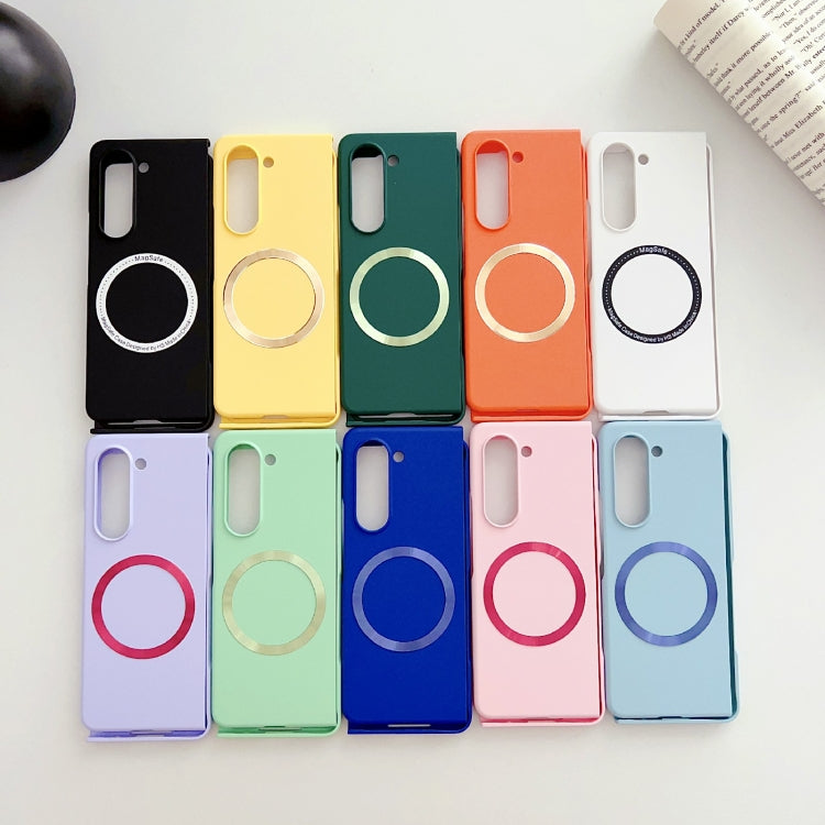 For Samsung Galaxy Z Fold5 Skin Feel Magsafe Magnetic Shockproof PC Phone Case(Blue) - Galaxy Z Fold5 Cases by PMC TechLife | Online Shopping South Africa | PMC TechLife