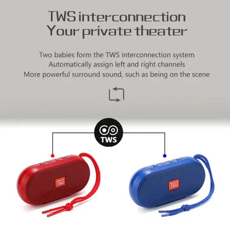 T&G TG179 Outdoor Multifunctional Wireless Bluetooth Speaker Support USB / TF / FM(Sky Blue) - Mini Speaker by T&G | Online Shopping South Africa | PMC Jewellery