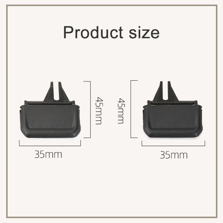 For Volkswagen Tiguan L 17-21 Car Air Conditioning Air Outlet Paddle, Left Driving(Middle-Right) - Air Conditioning System by PMC Jewellery | Online Shopping South Africa | PMC Jewellery