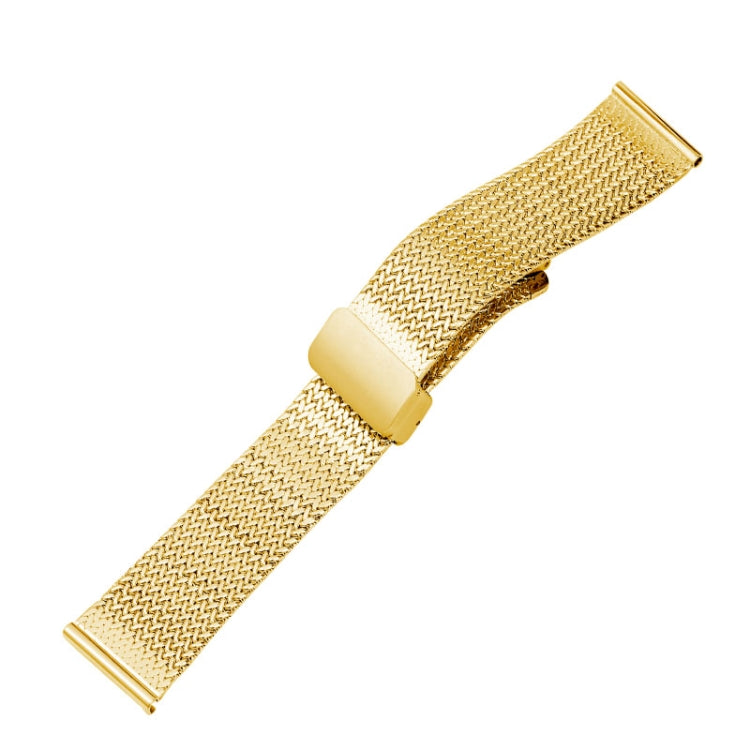 For Apple Watch Ultra 49mm Magnetic Buckle Herringbone Mesh Metal Watch Band(Gold) - Watch Bands by PMC Jewellery | Online Shopping South Africa | PMC Jewellery