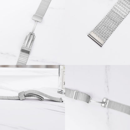 For Apple Watch 2 42mm Magnetic Buckle Herringbone Mesh Metal Watch Band(Gold) - Watch Bands by PMC Jewellery | Online Shopping South Africa | PMC Jewellery