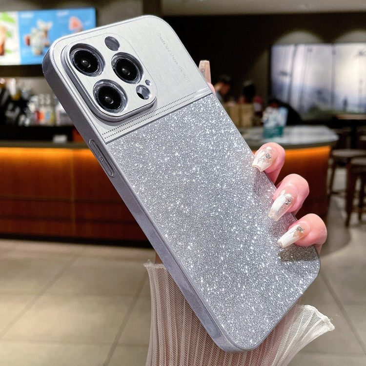 For iPhone 13 Pro Max Metallic Glitter Powder Shockproof Phone Case(Grey) - free shipping - PMC TechLife - Order now!