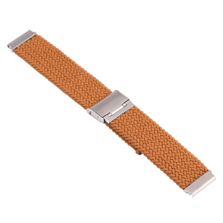 18mm Nylon Braided Metal Buckle Watch Band(Coffee) - Watch Bands by PMC Jewellery | Online Shopping South Africa | PMC Jewellery